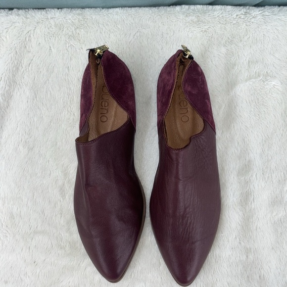 EUC Bueno Beau Leather and Suede Back Zip Loafers EU 42 - Picture 2 of 8